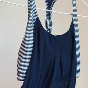 Lululemon Sports Bra Tank - Navy and White
